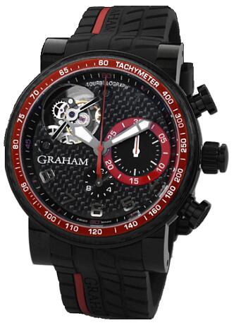 Graham Tourbillograph Trackmaster Black and Red 2TWCB.B08A.K60D Replica Watch